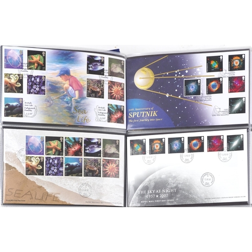 2291 - First day covers and presentation packs arranged in albums, some first day covers with celebrity sig... 