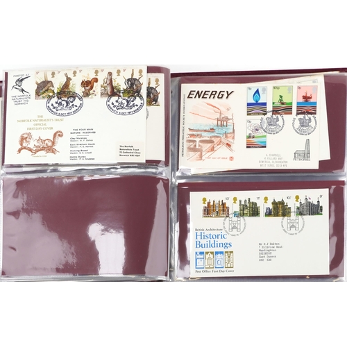 2291 - First day covers and presentation packs arranged in albums, some first day covers with celebrity sig... 