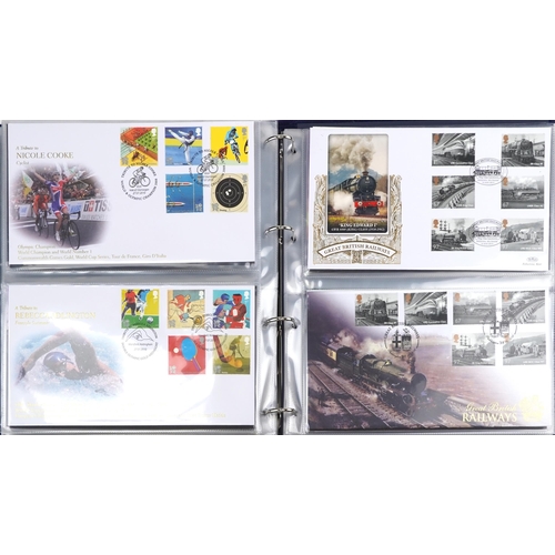 2289 - First day covers arranged in albums including Benham, Bradbury together with presentation packs