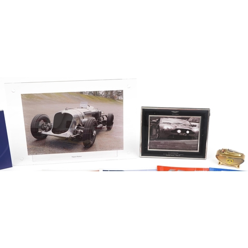 2400 - Ephemera including seven Aston Martin leather wallets, Monaco Grand Prix programmes, 007 Spectre Wor... 