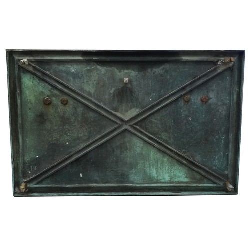 1113 - Large early 20th century bronze commemorative wall tablet, 'for the opening of this institution by T... 