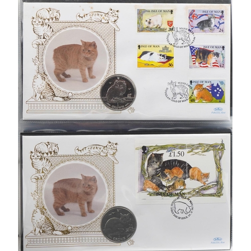 2287 - British and world stamps including first day covers of cats, presentation packs, pre decimal stamp b... 