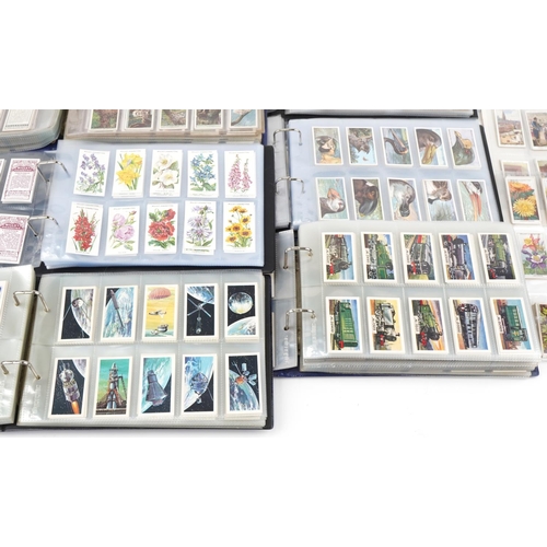 2304 - Collection of cigarette cards and tea cards, some arranged in albums, including a set of fifty John ... 