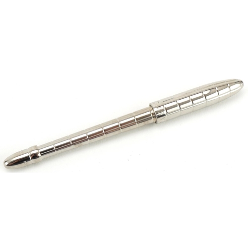 184 - Louis Vuitton retractable ballpoint mini bag pen housed in a Louis Vuitton box, 9cm in length