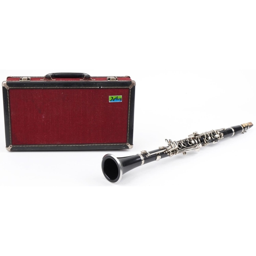 621 - Artley ATS Prelude Student clarinet circa 1969, made in the USA, with original fitted case, the clar... 