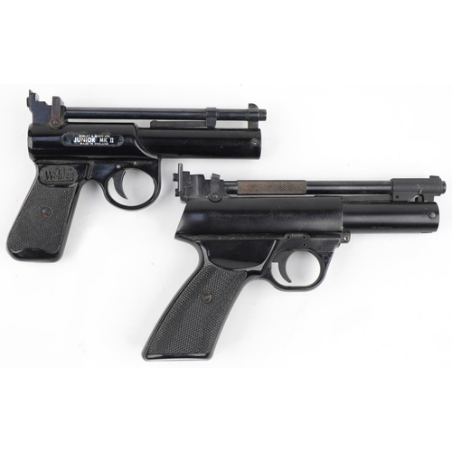 2411 - Two over lever hand held air pistols including Webley Junior MKII