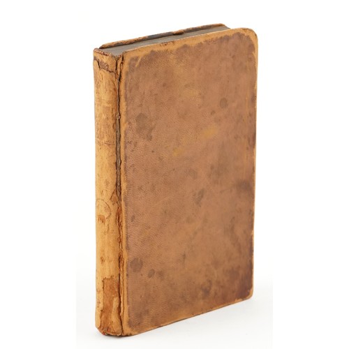 2323 - The Works of James Thomson, 18th century leather bound hardback book printed by J Robertson for W An... 