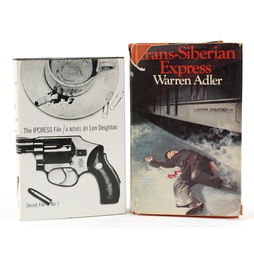 2368 - Two hardback books - The Ipcress File, a novel by Len Deighton published by Simon & Schuster and Tra... 