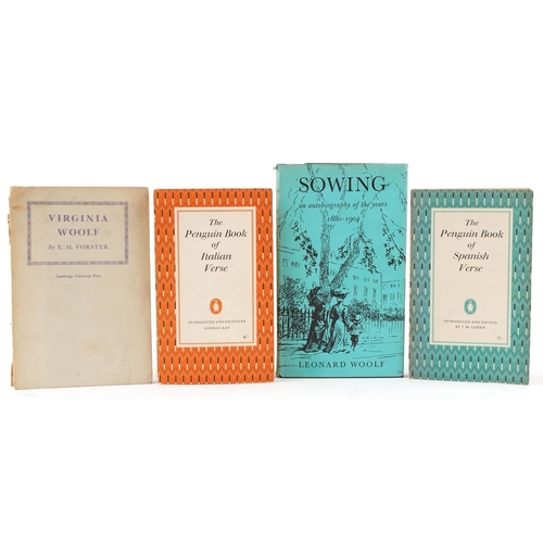 2371 - Four hardback and paperback books including The Penguin Book of Italian Verse 1960 reprint and Sowin... 