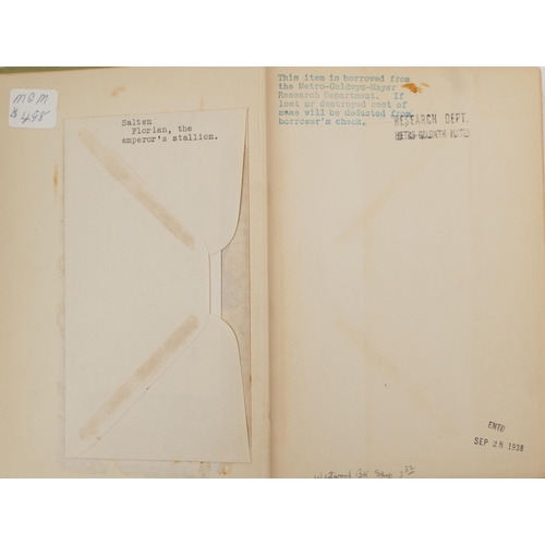 2362 - Eight antique and later hardback books from the MGM library of the MGM Hotel of Las Vegas, used by s... 