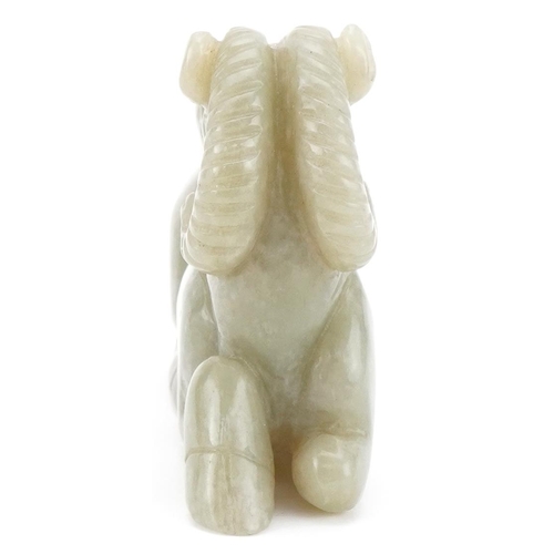 367 - Chinese carved stone study of a horse, 7.5cm in length