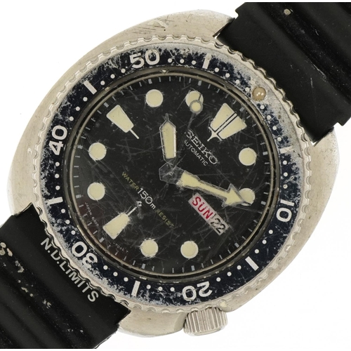 3137 - Seiko, gentlemen's diver's automatic wristwatch, the case numbered 911508 6309-7040, 44mm wide