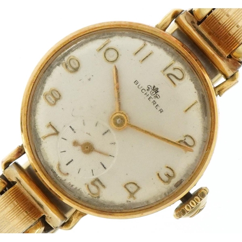 3143 - Bucherer, ladies manual wind wristwatch, the case numbered 1655, 22mm in diameter