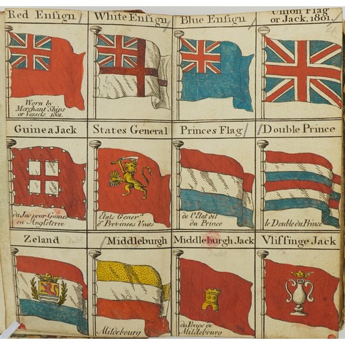 2319 - Bowles's Universal Display of the Naval Flags of All Nations in the World hardback book, possibly 18... 