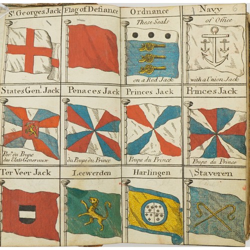 2319 - Bowles's Universal Display of the Naval Flags of All Nations in the World hardback book, possibly 18... 