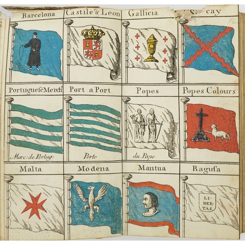 2319 - Bowles's Universal Display of the Naval Flags of All Nations in the World hardback book, possibly 18... 