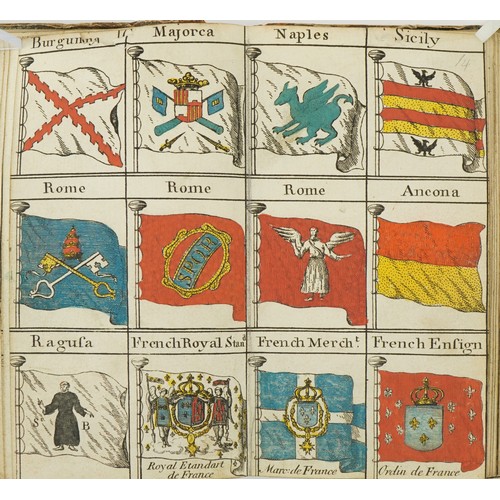  Bowles's Universal Display of the Naval Flags of All Nations in the World hardback book, possibly 18... 