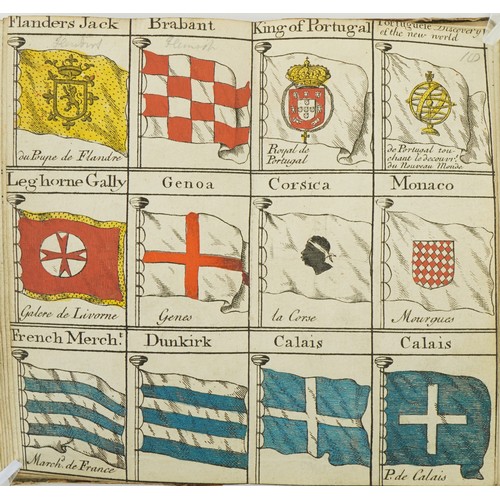 2319 - Bowles's Universal Display of the Naval Flags of All Nations in the World hardback book, possibly 18... 