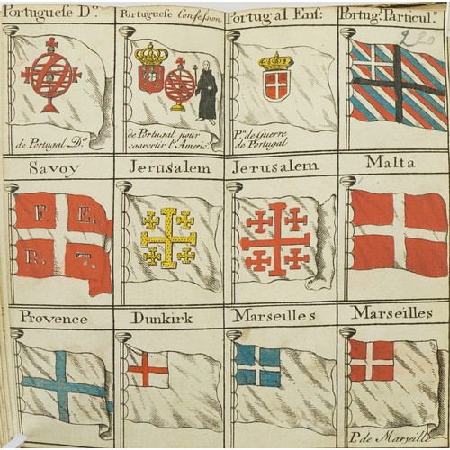 2319 - Bowles's Universal Display of the Naval Flags of All Nations in the World hardback book, possibly 18... 