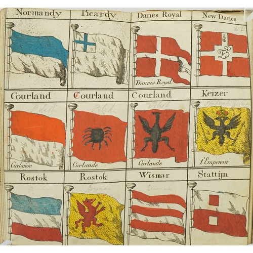  Bowles's Universal Display of the Naval Flags of All Nations in the World hardback book, possibly 18... 