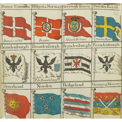  Bowles's Universal Display of the Naval Flags of All Nations in the World hardback book, possibly 18... 