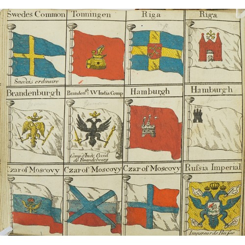 2319 - Bowles's Universal Display of the Naval Flags of All Nations in the World hardback book, possibly 18... 