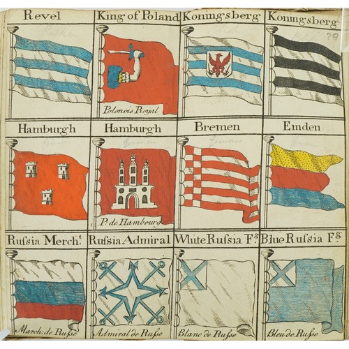 2319 - Bowles's Universal Display of the Naval Flags of All Nations in the World hardback book, possibly 18... 