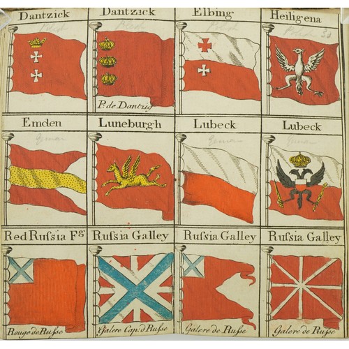  Bowles's Universal Display of the Naval Flags of All Nations in the World hardback book, possibly 18... 