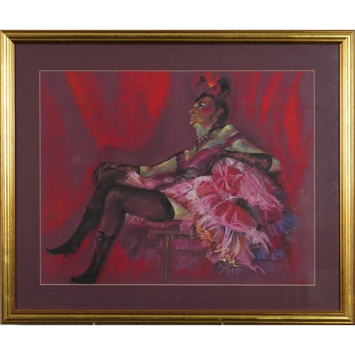 3598 - Lillian Forshaw - Toulouse Lautrec's Moulin Rouge dancers, 21st century British School pastel on pap... 