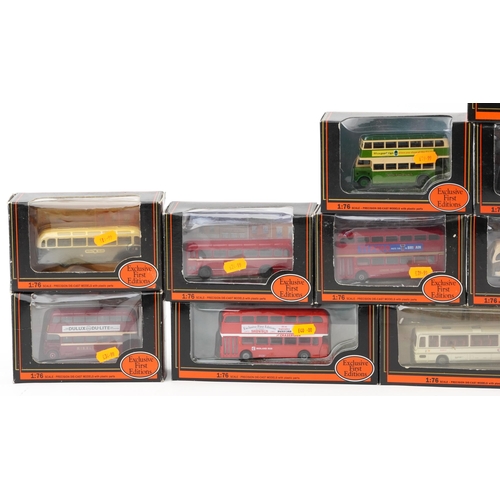 2055 - Twenty Five Exclusive First Editions diecast buses with boxes