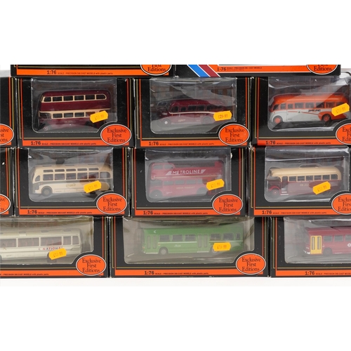 2055 - Twenty Five Exclusive First Editions diecast buses with boxes