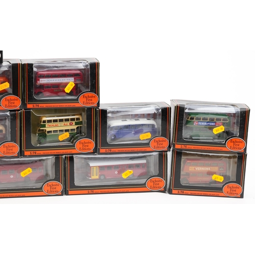 2055 - Twenty Five Exclusive First Editions diecast buses with boxes