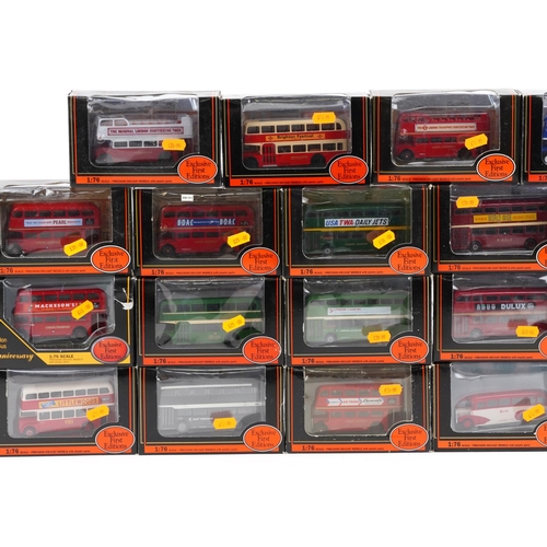 2054 - Twenty five Exclusive First Editions diecast buses with boxes