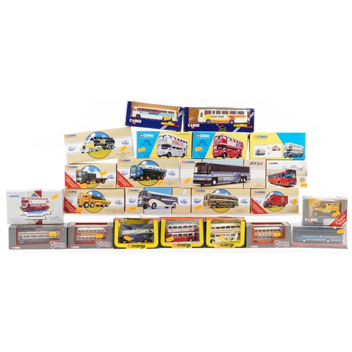 2053 - Collection of Corgi diecast vehicles with boxes including Corgi Classics and Corgi The Original Omni... 