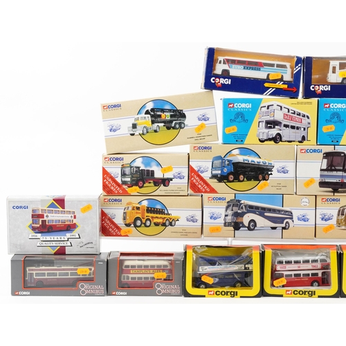 2053 - Collection of Corgi diecast vehicles with boxes including Corgi Classics and Corgi The Original Omni... 