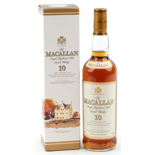 578 - Bottle of Macallan 10 Year Single Highland Malt Scotch whisky with box