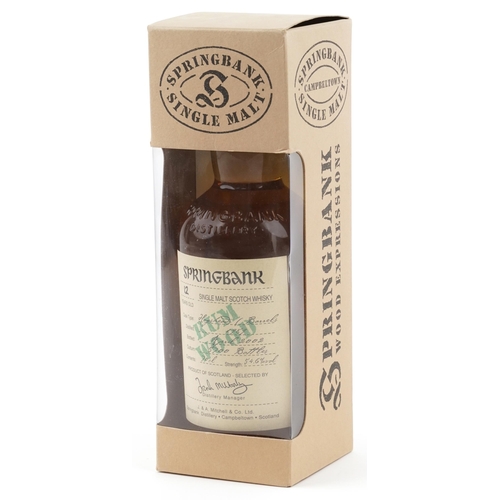 582 - Bottle of Spring Bank 12 Year Old Rum Wood Single Malt Scotch whisky