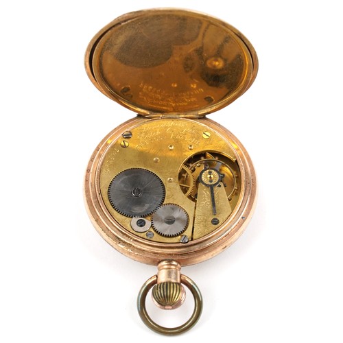 3081 - Silver gilt pocket watch by The Lancashire Watch Company Limited, Prescot England, registration mark... 