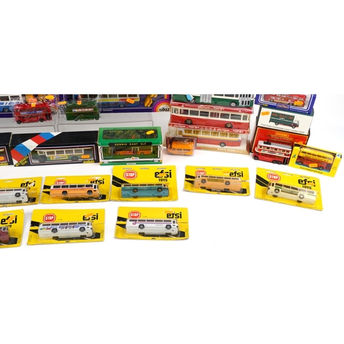 2035 - Collection of diecast vehicles including Efsi Toys, Solido and Siku Man Autobus