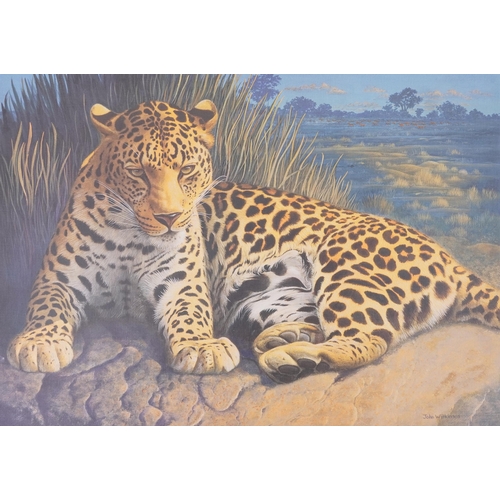 3576 - Two John Wilkinson Image-Direct prints, one of a leopard, one of a tiger, each with a certificate of... 