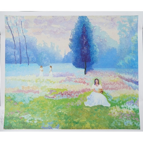 3577 - Five Momcilo Gogic Image-Direct prints, Impressionist landscapes, each with a certificate of authent... 