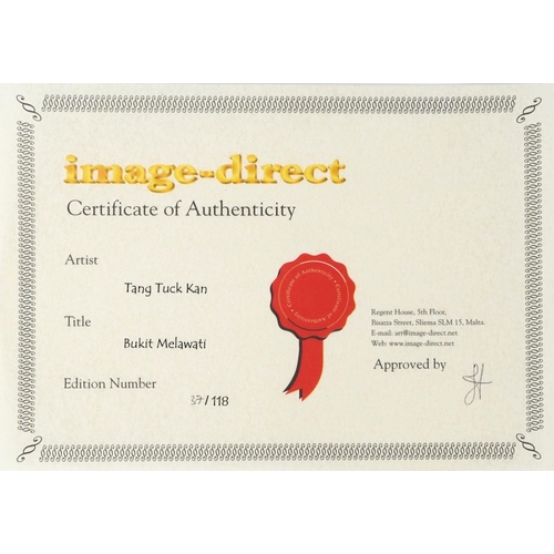 3575 - Tang Tuck Kan - Four Image-Direct prints, each with a certificate of authenticity, signed and editio... 