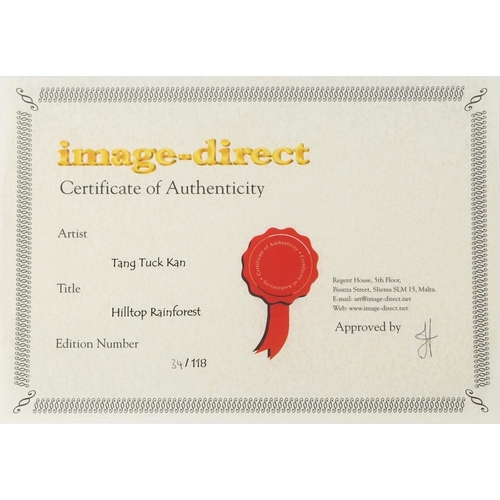 3575 - Tang Tuck Kan - Four Image-Direct prints, each with a certificate of authenticity, signed and editio... 