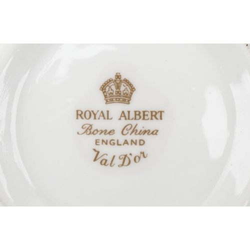 568 - Royal Albert Val d'Or six place coffee service, the coffee pot 22cm high