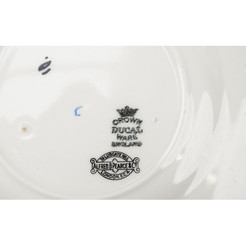 564 - Art Deco Crown Ducal Ware part dinner service retailed by Alfred B. Pearce & Co, 39 Ludgate Hill com... 