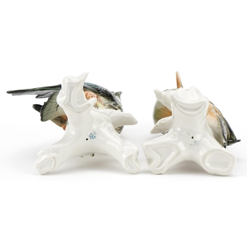 508 - Two Karl Ens porcelain bird figures, the largest 25cm high