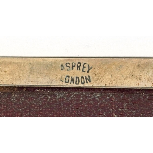 431 - George V silver cigarette box with engine turned decoration, presented to Captain L. Robinson from F... 