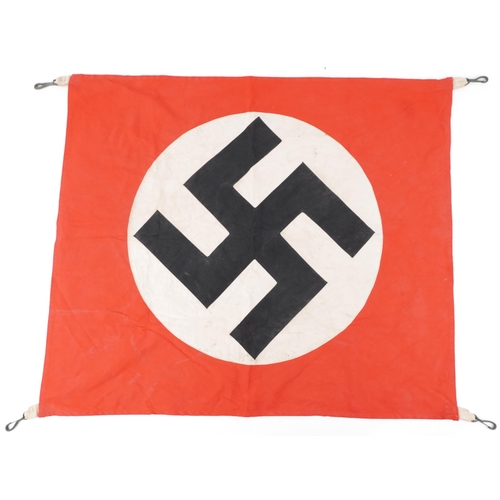 2659 - German military World War II vehicle ID Swastika flag, 96cm x 84cm