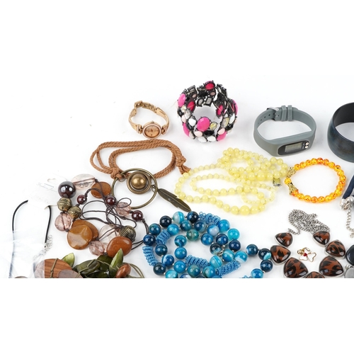 3373 - Mixed group of costume jewellery to include watches, necklaces, bracelets and bangles