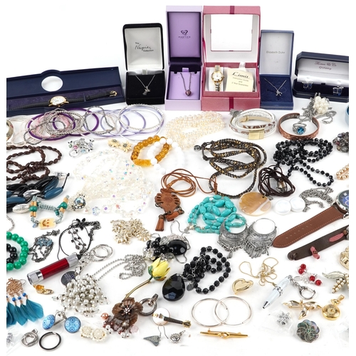 3395 - Mixed group of costume jewellery to include watches, necklaces, cufflinks and bracelets